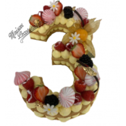 Number ou Letter cake Déco Fruits
