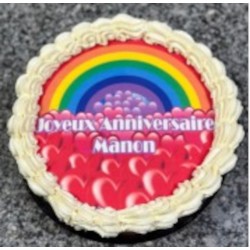 Arc en ciel et Coeurs